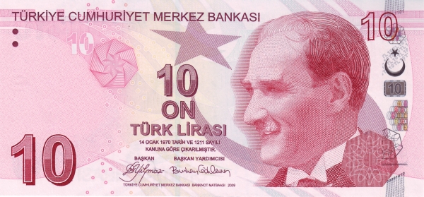 10 turkish lira