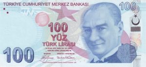 100 turkish lira