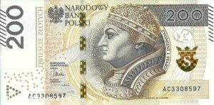 200 zloty back